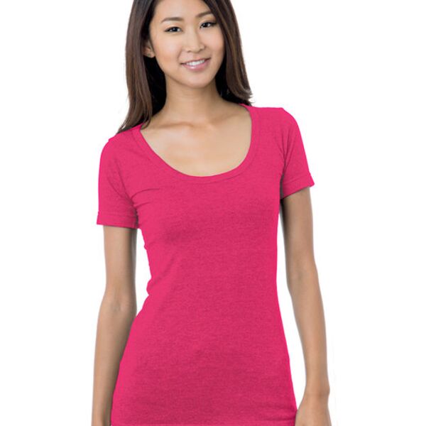 Ladies' USA Made Wide Scoop Neck T-Shirt Thumbnail